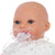 Papusa bebe realist mic Kika imbracat de iarna, cu sunet, bej-alb, Antonio Juan