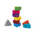 Jucarii senzoriale, educative din cauciuc natural, triunghiuri colorate, 1 an+, Rubbabu