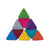 Jucarii senzoriale, educative din cauciuc natural, triunghiuri colorate, 1 an+, Rubbabu