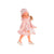 Papusa fetita Emily blonda cu palton si esarfa de blana roz, 33 cm, +3 ani, Antonio Juan
