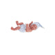 Papusa bebe realist Leo cu scutecel si caciulita, corp anatomic corect, albastru, Antonio Juan