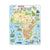 Puzzle maxi Harta Africii cu animale, orientare tip portret, 63 de piese, Larsen