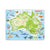 Puzzle maxi Harta Australiei cu animale, orientare tip vedere, 65 de piese, Larsen