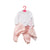 Hainute pentru papusi de 42 cm, alb si roz cu stelute, Antonio Juan