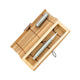 Cutie dreptunghiulara Ecobra din lemn de bambus pentru 1-2 instrumente de scris