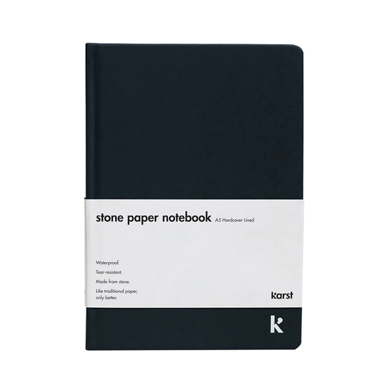 Notes A5 dictando coperta tare Karst Stone Paper bleumarin