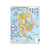 Puzzle maxi Harta politica a Americii de Nord, orientare tip portret, 70 de piese, Larsen