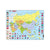 Puzzle maxi Harta politica a Asiei, orientare tip vedere, 70 de piese, Larsen