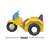 Set de constructie, Girl's Dream Motocicleta cu Atas, 67 piese, Sluban - Colectie noua