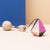 Jucarie din lemn corp geometric poliedru diamant, colorat, pentru carusel / centru de activitati, Mobbli - Manute Creative