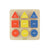 Puzzle sortator de forme geometrice si culori, din lemn, +2 ani, Masterkidz