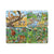 Set 4 puzzle mini Animale exotice, orientare tip vedere,  11 piese, Larsen