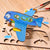 Puzzle 3D Avion, din lemn, +5 ani, uGears