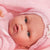 Papusa fetita Peke posturitas, cu paturica roz, 29 cm,  Antonio Juan